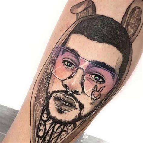 bad bunny tatoos|The Latest on Bad Bunny’s Tattoos